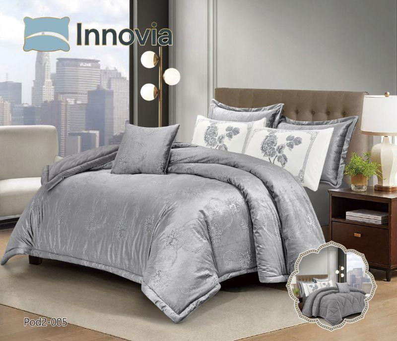 مفرش نفرين شتويه 7 قطع فاخر وجه مخمل ووجه فلانيل ناعم Pod2