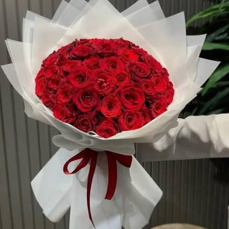 بوكيه ورد احمر  رقم الطلب 2