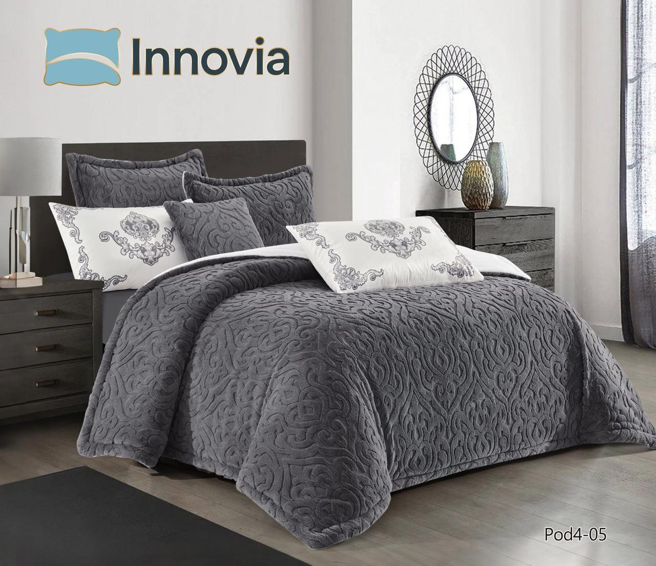 مفرش نفرين شتويه 7قطع فاخر فرو ارنب Pod4