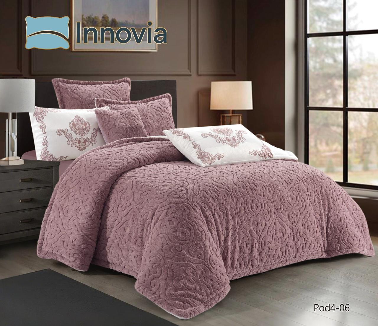 مفرش نفر شتويه 4قطع فاخر فرو ارنب Pod4