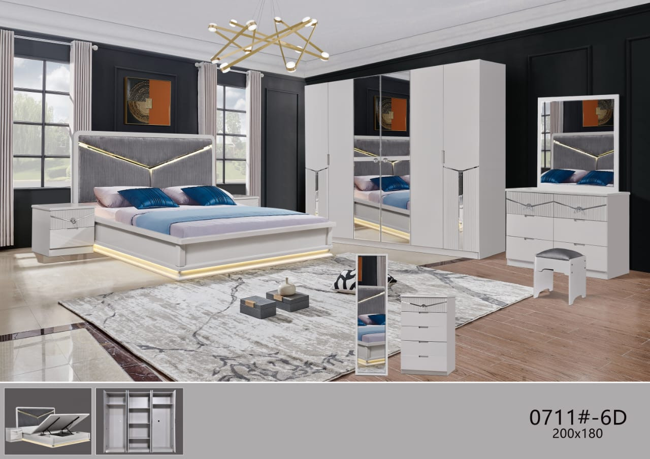 غرفه نوم متكاملة 7 قطع كود (0711)
