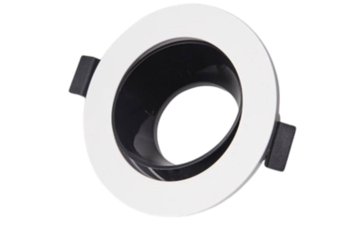 فريم ضد التوهج 7 سم أبيض+أسود بدون لمبه