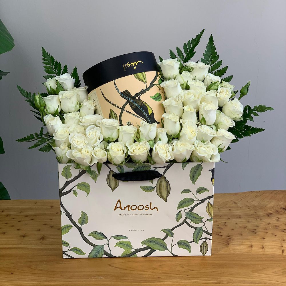 بكس حلا انواش مع الورد الطبيعي