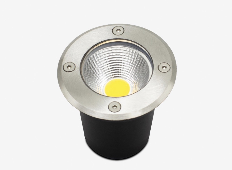 كشاف ارضي 7سم أصفر بقوة 7 واط