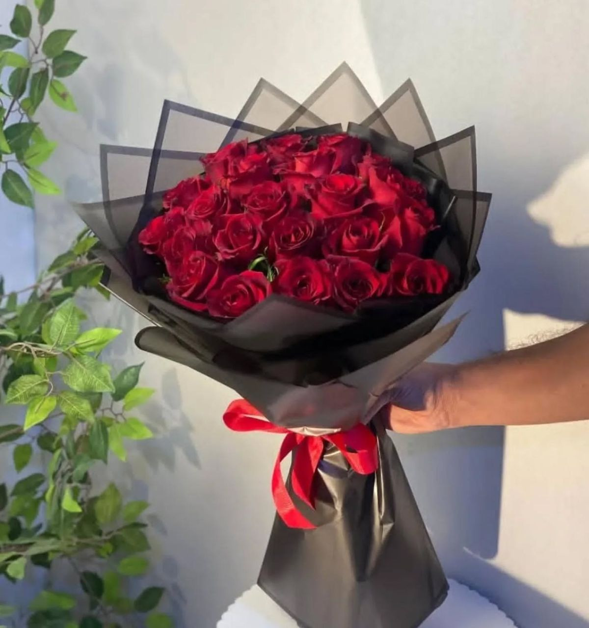 باقه ورد أحمر حب